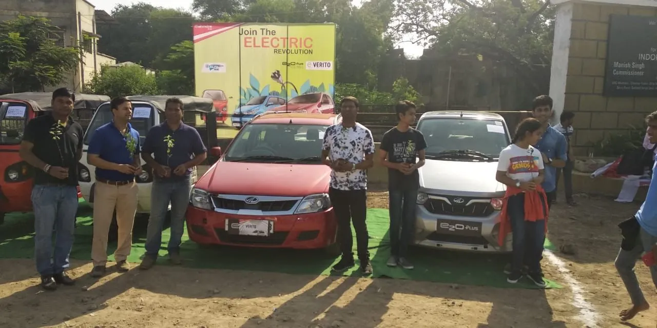 Pre-rally moments at previous EV event Indore